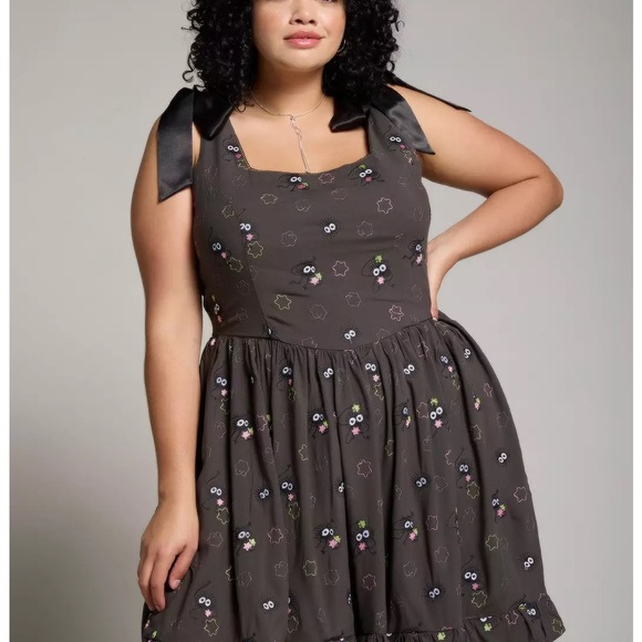 Her Universe Dresses & Skirts - Her Universe Black Mini Dress with Playful Patterns